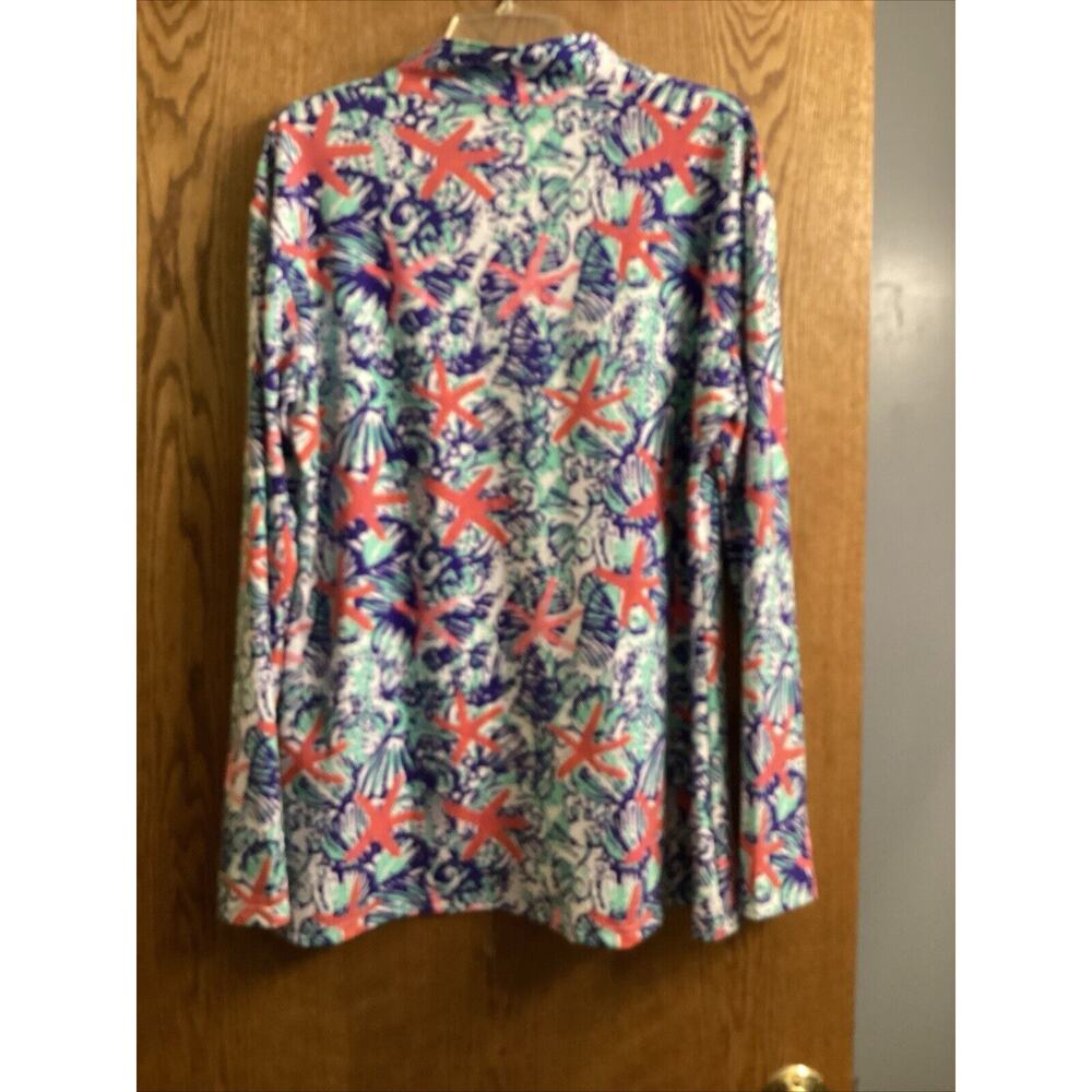 Boutique Starfish Beach 3‎ Quarter Zip Up Jacket ~ Sz. L ~ Kangaroo pocket NWT - Picture 4 of 4